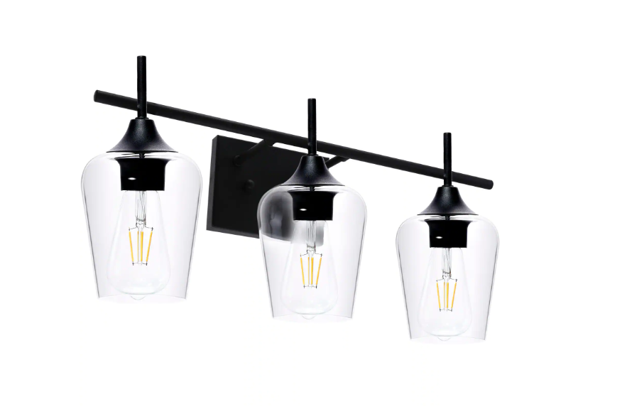 Merra 3-Light Matt Black Bathroom … curated on LTK