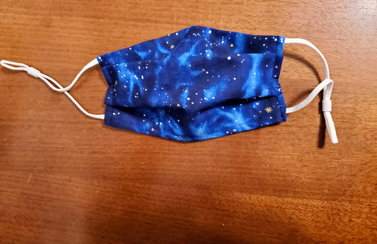 Blue Galaxy Face Mask Space Mask