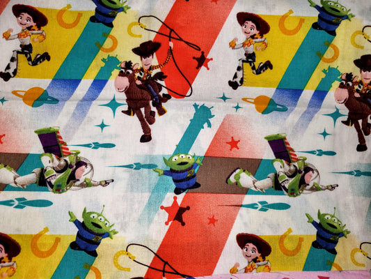 Toy Story 4 Woody Jessie Buzz Lightyear Cotton Fabric
