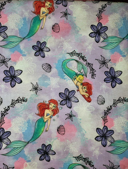 Ariel Magnifying Glass on Tie Dye Cotton Fabric