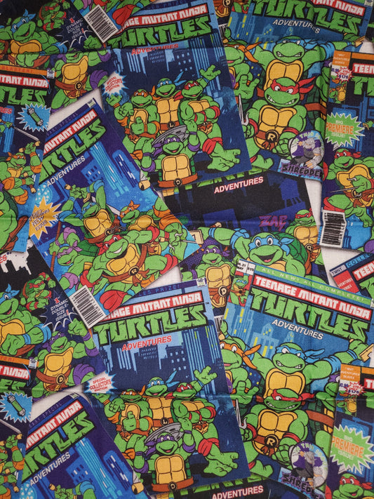 TMNT Teenage Mutant Ninja Turtle Comics Cover Cotton Fabric