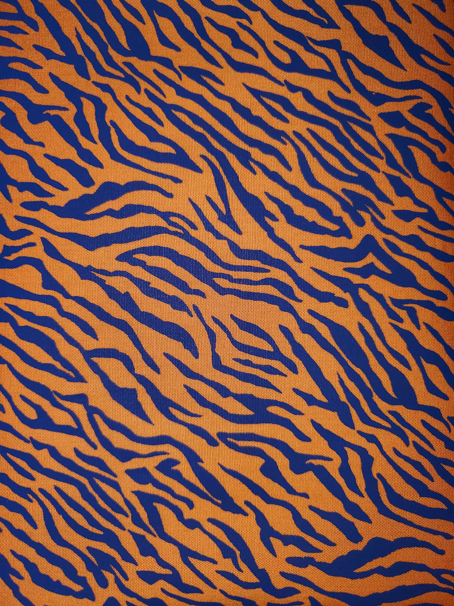 Orange and Blue Tiger Stripes Face Masks