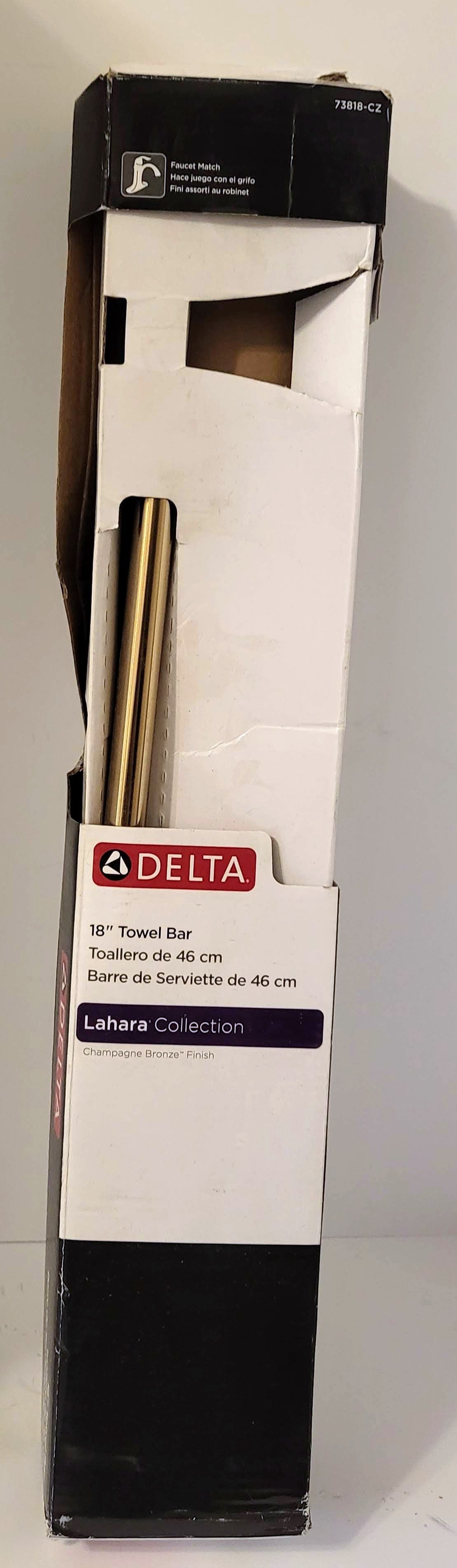 DELTA 18 in Towel Bar Lahara Collection with Champagne Bronze Finish