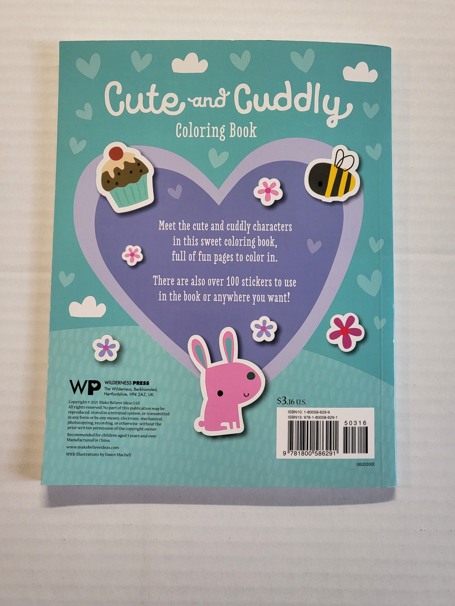 Cute and Cuddly Sticker Coloring Book