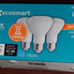 3 pack ecosmart 50w led soft white dimmable