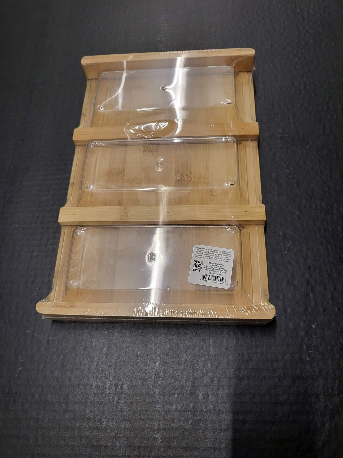 Bamboo Cutting Board with 3 Compartments