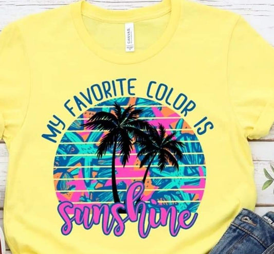 My Favorite Color is SUNSHINE Tshirt