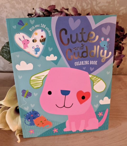 Cute and Cuddly Sticker Coloring Book