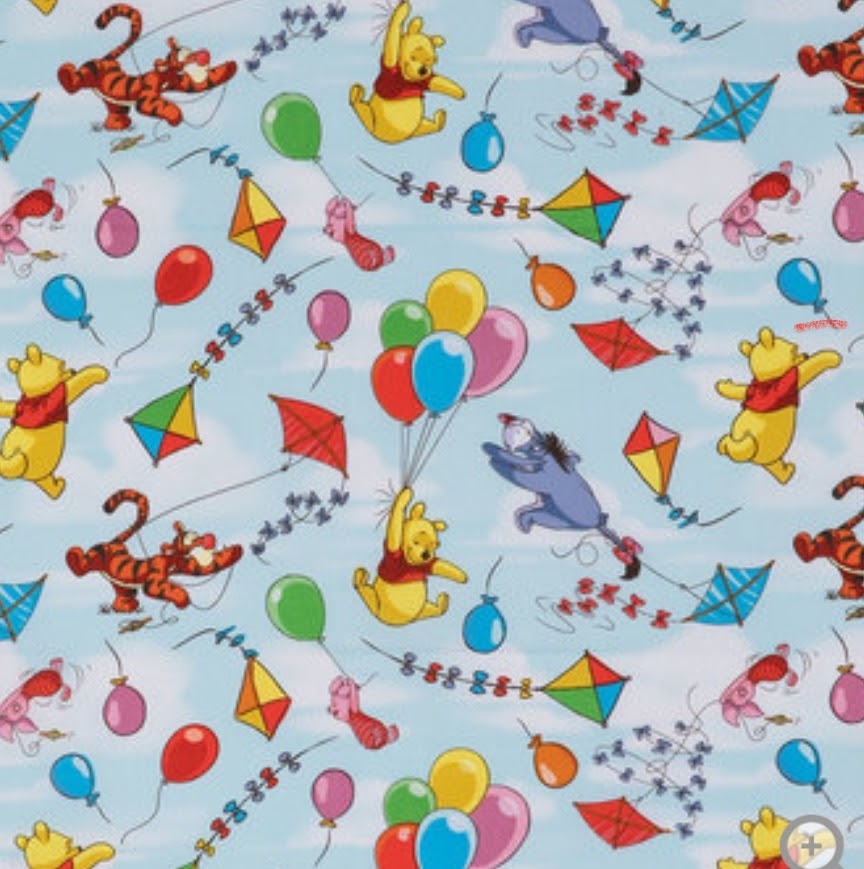 Disney Winnie the Pooh Balloons Cotton Fabric