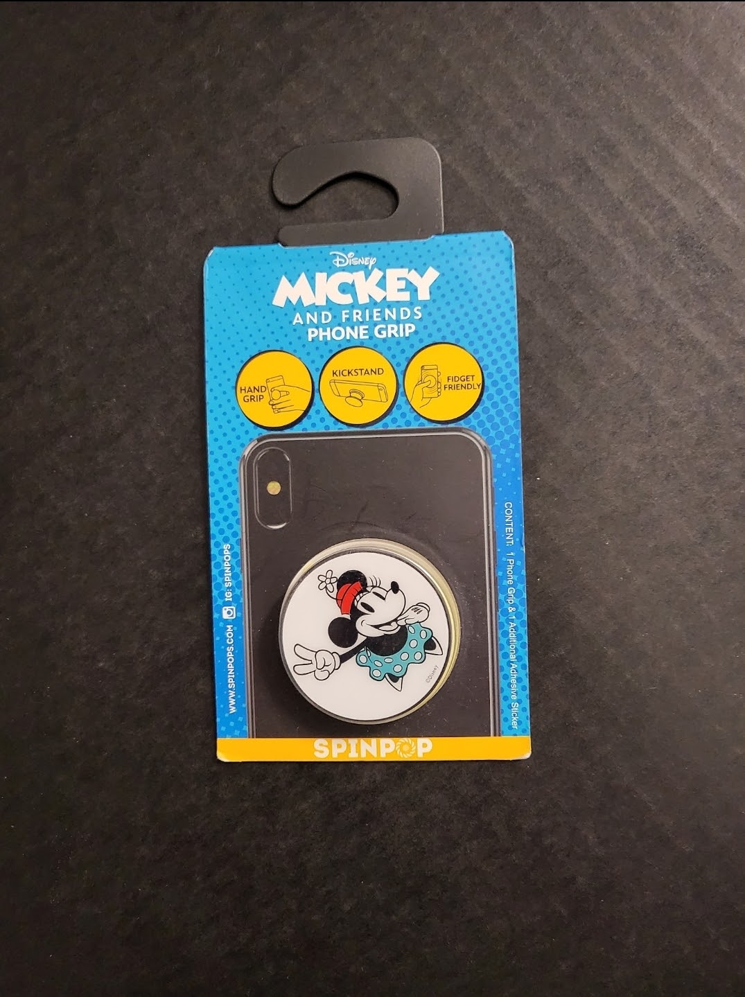 SPINPOP Disney Minnie Mouse Peace Sign Phone Grip
