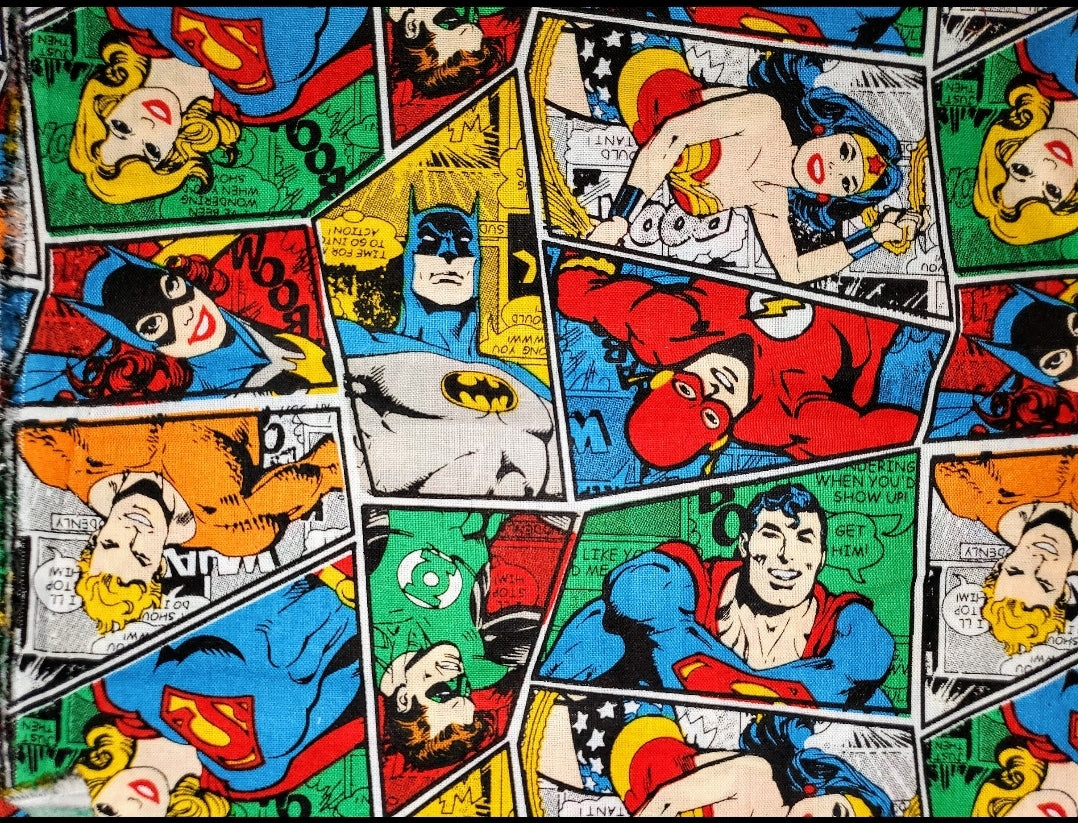 DC Comics Superheroes Cotton Fabric