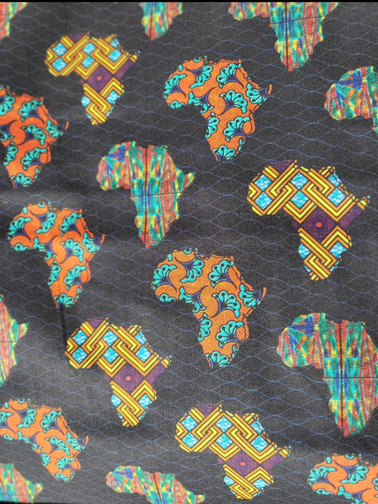 The Country of Africa Cotton Fabric