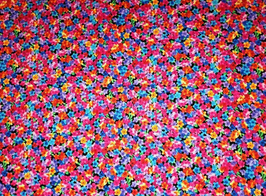 Multicolored Bright Fun Mini Floral Premium Cotton